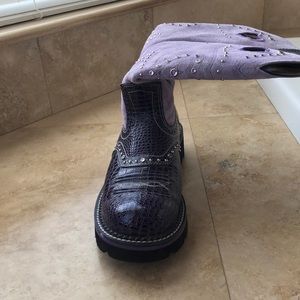 Purple ariat boots